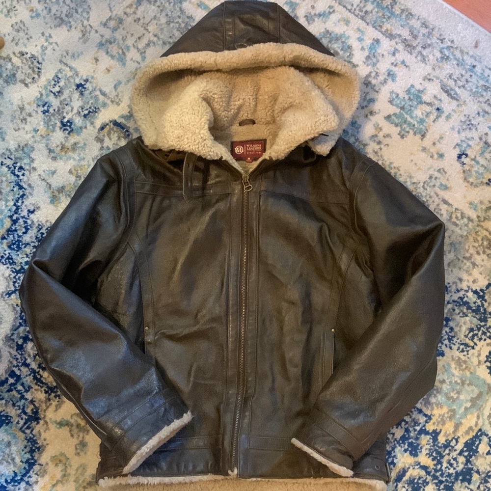 Men’s Wilson GENUINE LEATHER  bomber